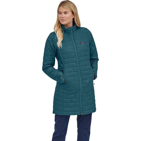 Patagonia Jackets & Blazers - Patagonia Nano Puff Parka Womens Large Teal Blue Insulated Jacket 26870 FA21